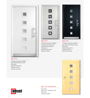 Type 1113 LivingLine – Multi-Glass LivingLine Aluminium Clad Entry Door, Punto/Reflo Glass Options, Stainless Steel Base, Designer Handles, High Security, Full RAL Color Range